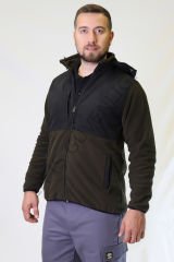 Twoa Workwear Rüzgara Dayanıklı Softshell Polar Mont XL - HAKİ YEŞİL