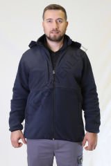 Twoa Workwear Rüzgara Dayanıklı Softshell Polar Mont LAcivert - 3XL