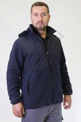 Twoa Workwear Rüzgara Dayanıklı Softshell Polar Mont LAcivert - L