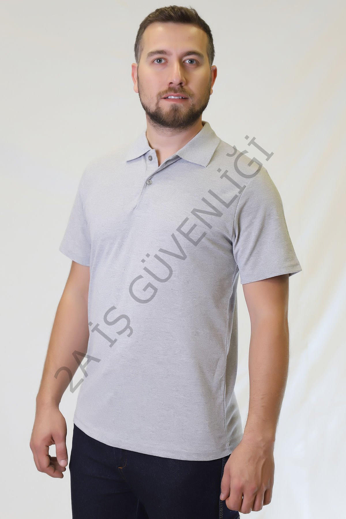 Twoa Workwear Kısa Kollu Lakost TW-1400 GRAY - XS