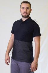 Twoa Workwear Kısa Kollu Lakost TW-1400 LACİVERT RENK ÖNÜ KOT DESTEKLİ - S