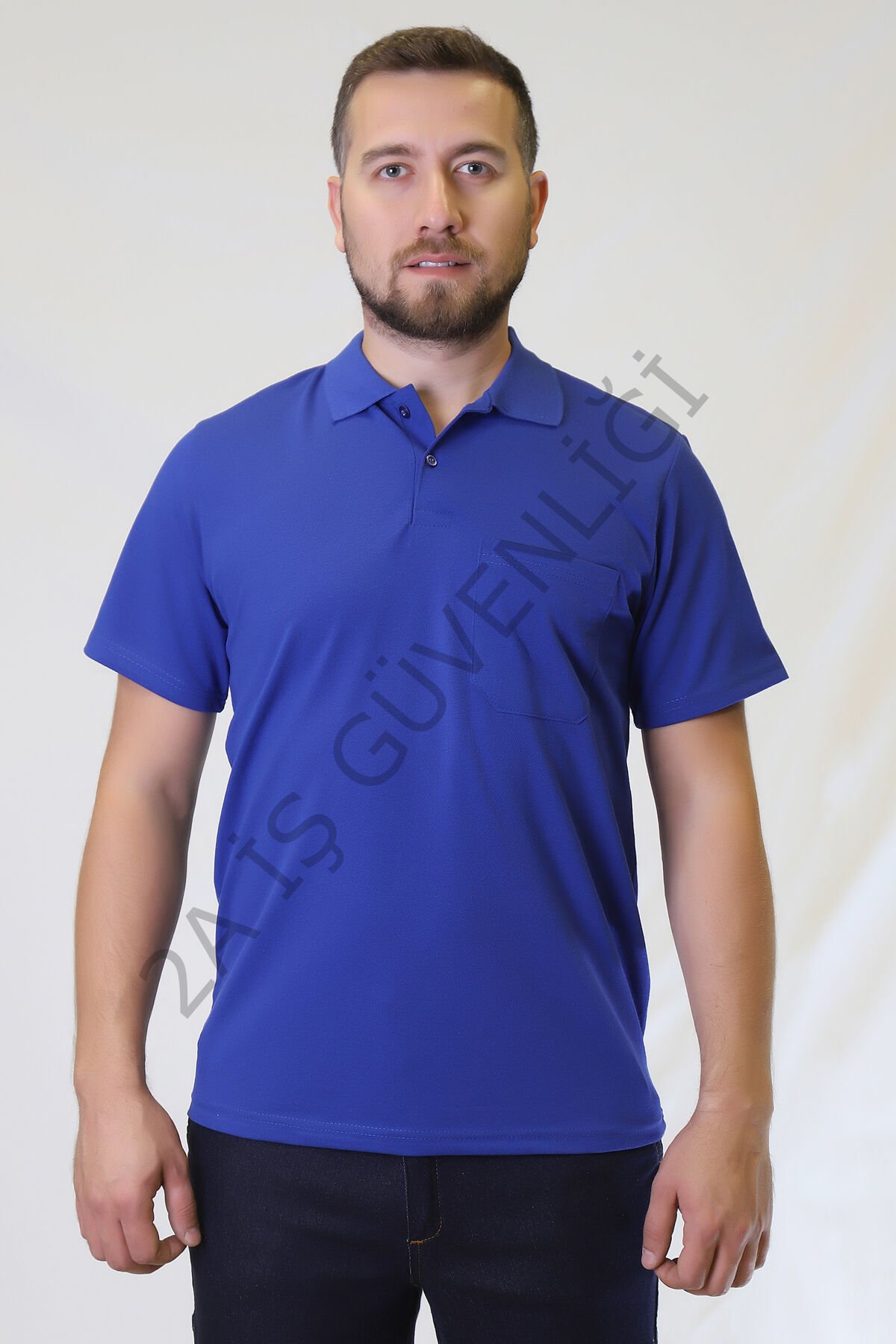 Twoa Workwear Kısa Kollu Lakost TW-1400 SAKS MAVİ - XL