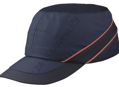 2A DELTA PLUS Aircoltan Darbe Dayanımlı Kep LACİVERTE TURUNCU - 7 CM