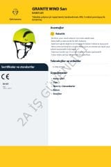 2A DELTA PLUS Granite Wınd Baret Beyaz - STANDART