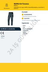 2A DELTA PLUS M2pa3 Pantolon GRİ-TURUNCU - M