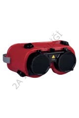 2A DELTA PLUS Toba 3 Kaynakçı Gözlüğü Kırmızı - STANDART