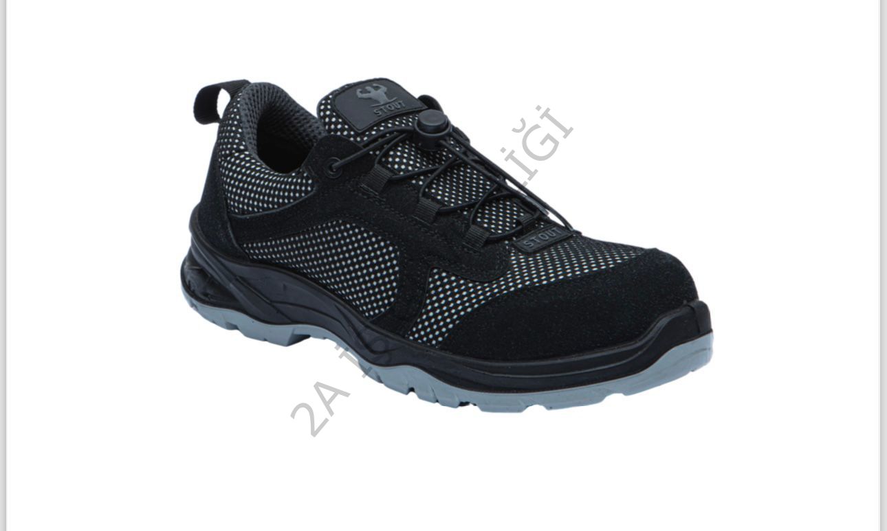 Stout Neptün S1p  Kompozit Burun + Kevlar Ara Taban İş Ayakkabısı Siyah - 46