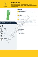 2A DELTA PLUS Nitrex Ve801 Eldiven YEŞİL - 10-11