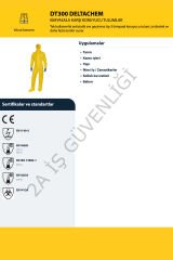 2A DELTA PLUS Dt300 Kimyasallara Karşı Tulum YELLOW - 2XL