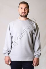 Twoa Workwear Sıfır Yaka Sweatshirt TW-2360 GRAY - M