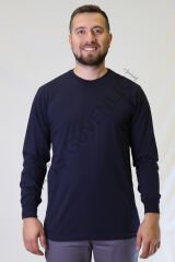 Twoa Workwear Sıfır Yaka Sweatshirt TW-2360 LAcivert - L