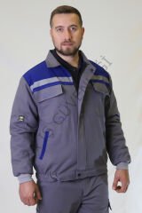 Twoa Workwear 7x7 Gabardin Kumaş Mont TW-2200 GRİYE SAKS MAVİ - XL