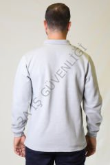 Twoa Workwear Polo Yaka Sweatshirt TW-2350 GRAY - 2XL