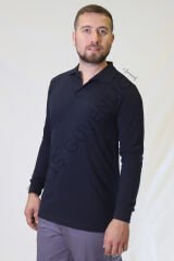 Twoa Workwear Uzun Kollu Polo Yaka Lakost Sweatshirt TW-1450 LAcivert - L