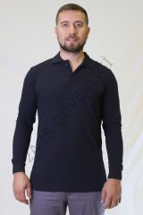 Twoa Workwear Uzun Kollu Polo Yaka Lakost Sweatshirt TW-1450 LAcivert - M