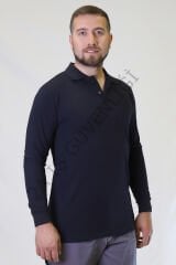 Twoa Workwear Uzun Kollu Polo Yaka Lakost Sweatshirt TW-1450 LAcivert - S