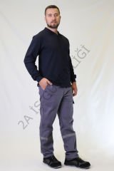 Twoa Workwear 7x Kışlık Teknik Pantolon TW-2100 GRAY - 3XL