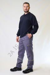 Twoa Workwear 7x Kışlık Teknik Pantolon TW-2100 GRAY - 4XL