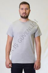 Twoa Workwear Sıfır Yaka Kısa Kollu T-Shirt GRAY - S