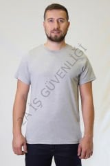 Twoa Workwear Sıfır Yaka Kısa Kollu T-Shirt GRAY - XL