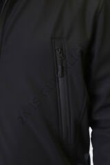 Twoa Workwear Rüzgar ve Su Geçirmez Softshell Outdoor Mont TW-2459 Siyah - 3XL