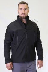 Twoa Workwear Rüzgar ve Su Geçirmez Softshell Outdoor Mont TW-2459 Siyah - XL