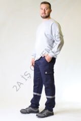 Twoa Workwear 16X12 Teknik Pantolon TW-1100 LAcivert - 5XL