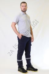 Twoa Workwear Jean Teknik Kot Pantolon TW-2650 LAcivert - 2XL