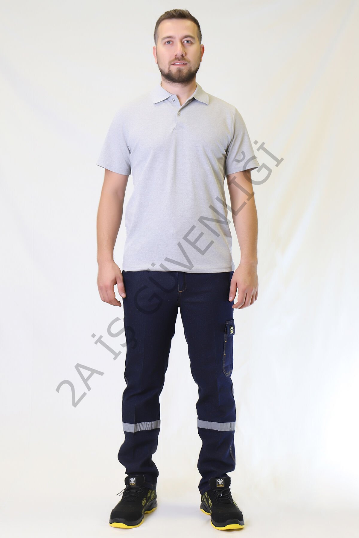 Twoa Workwear Jean Teknik Kot Pantolon TW-2650 LAcivert - XL
