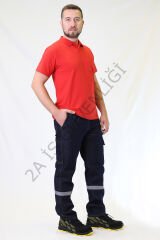 Twoa Workwear Likralı Jean Teknik Kot Pantolon TW-1120 TWOA LAcivert - 3XL