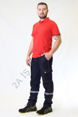 Twoa Workwear Likralı Jean Teknik Kot Pantolon TW-1120 TWOA LAcivert - M