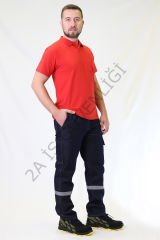 Twoa Workwear Likralı Jean Teknik Kot Pantolon TW-1120 TWOA LAcivert - XL