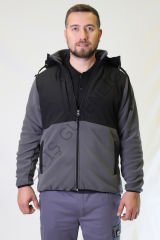 Twoa Workwear Rüzgara Dayanıklı Softshell Polar Mont GRAY - L
